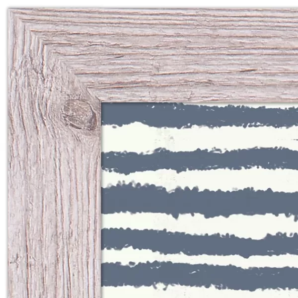 Wall Quotes & Signs-Kirkland's Home Personalized Navy Stripes Framed Wall Plaque Blue/Gray