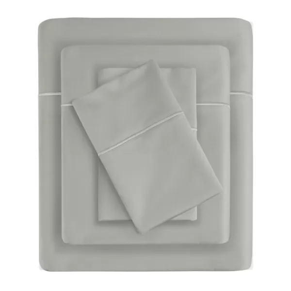Bed Sheets-Kirkland's Home Pima Cotton Sateen 4-Pc. King Sheet Set Gray
