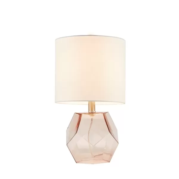 Table Lamps-Kirkland's Home Pink Glass Stella Table Lamp White