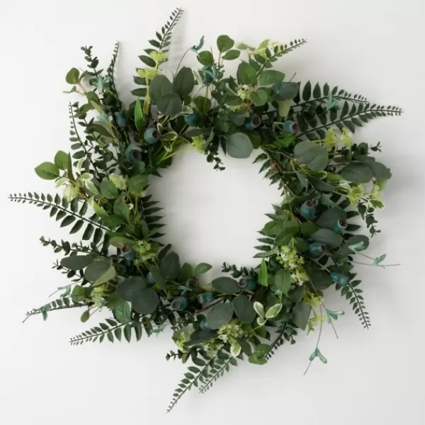 Wreaths-Kirkland's Home Pod Foliage Wreath Green