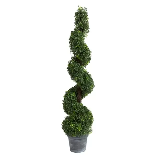 Trees & Topiaries-Kirkland's Home Potted Spiral Boxwood Tree