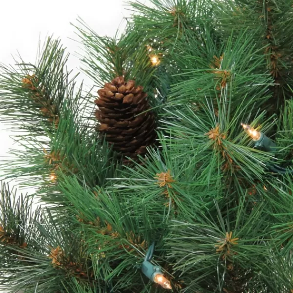 Wreaths-Kirkland's Home Pre-Lit Royal Oregon Pine Wreath Green