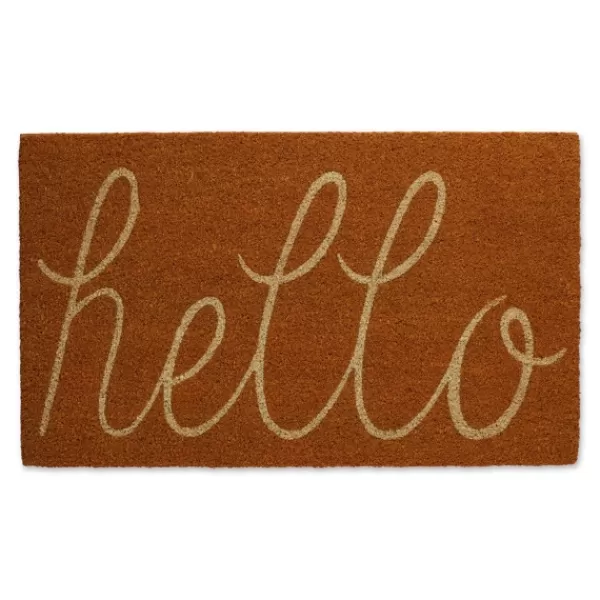 Doormats-Kirkland's Home Pumpkin Spice Hello Doormat Orange