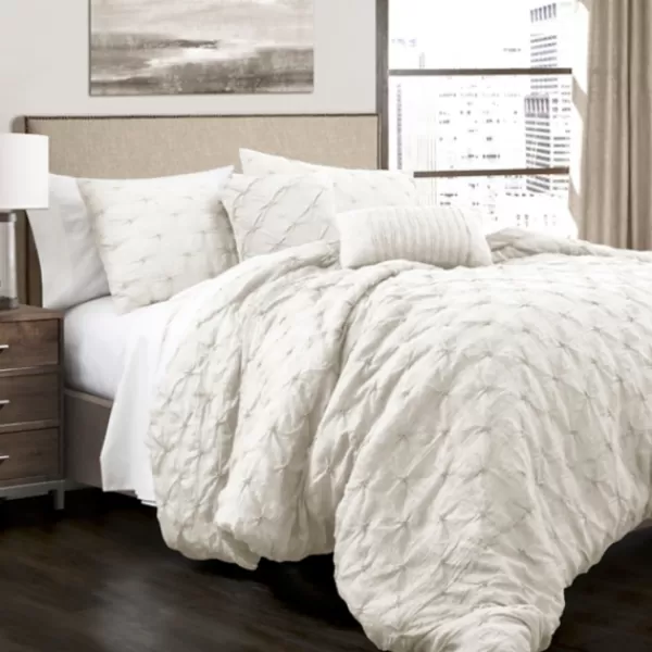 Comforters-Kirkland's Home Ravello 5-Pc. Full/Queen Comforter Set White