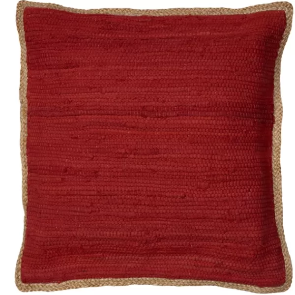 Pillows-Kirkland's Home Red Cardinal Riley Pillow Red/Tan