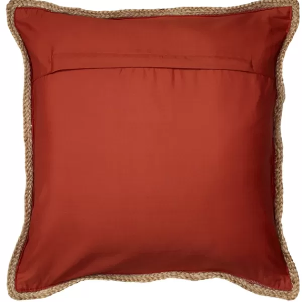 Pillows-Kirkland's Home Red Cardinal Riley Pillow Red/Tan
