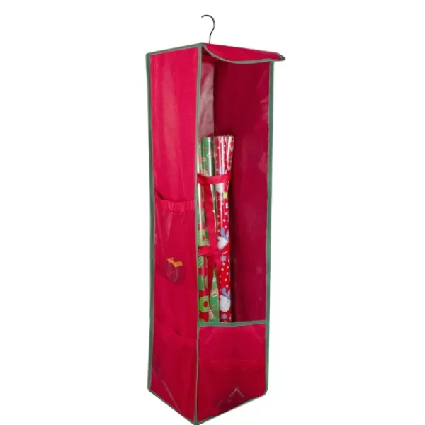 Wall Storage-Kirkland's Home Red Storage Bag Christmas Hanging Organizer Red/Black