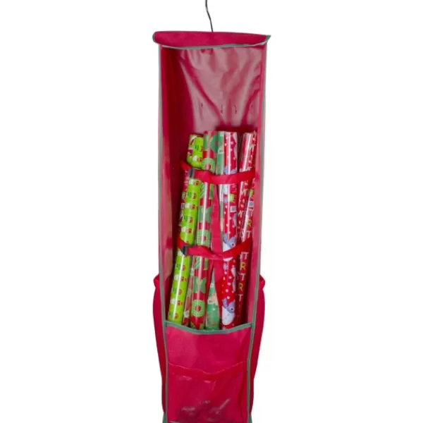Wall Storage-Kirkland's Home Red Storage Bag Christmas Hanging Organizer Red/Black