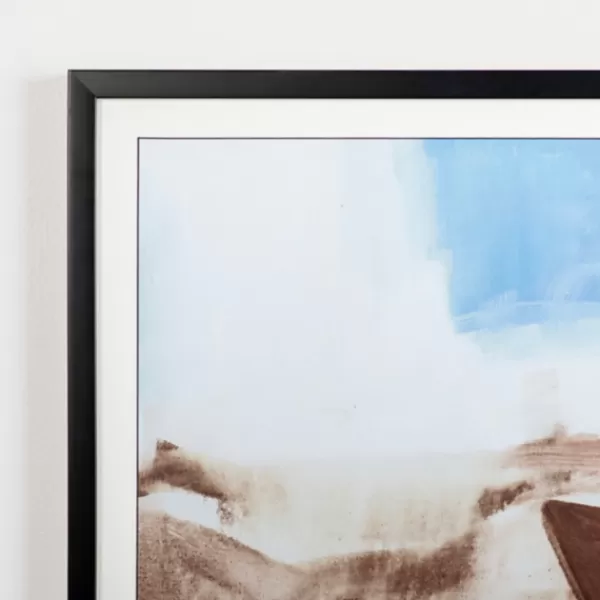 Framed Art-Kirkland's Home Regeneration Abstract Framed Art Print Blue/Brown