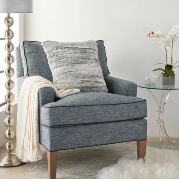 Pillows-Kirkland's Home Ribbon Loops Pillow Gray