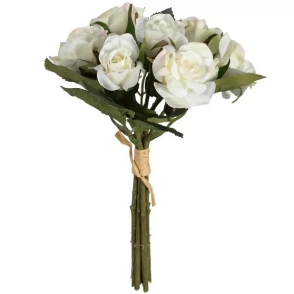 Stems & Bouquets-Kirkland's Home Roses Bundle Bouquets, Set Of 3 White
