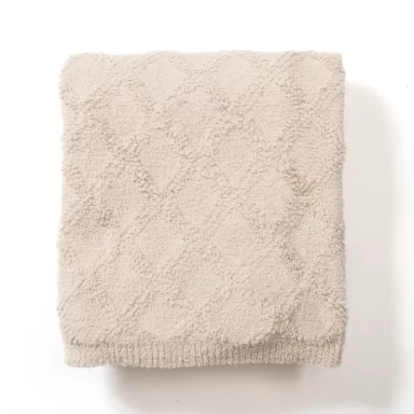 Blankets & Throws-Kirkland's Home Sand Woven Cozy Dream Throw Ivory