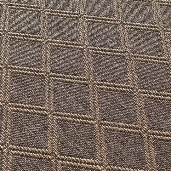Outdoor Rugs-Kirkland's Home Santorini Trellis Outdoor Area Rug, 6X9 Brown