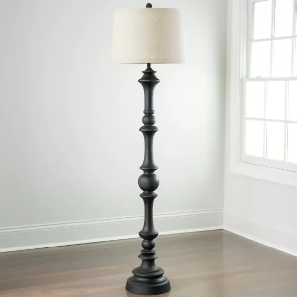 Floor Lamps-Kirkland's Home Savannah Floor Lamp Black