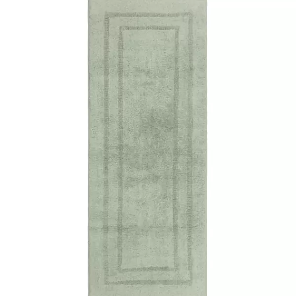 Bathroom Rugs-Kirkland's Home Seaglass Reversible Cotton Bath Mat, 60 In. Green