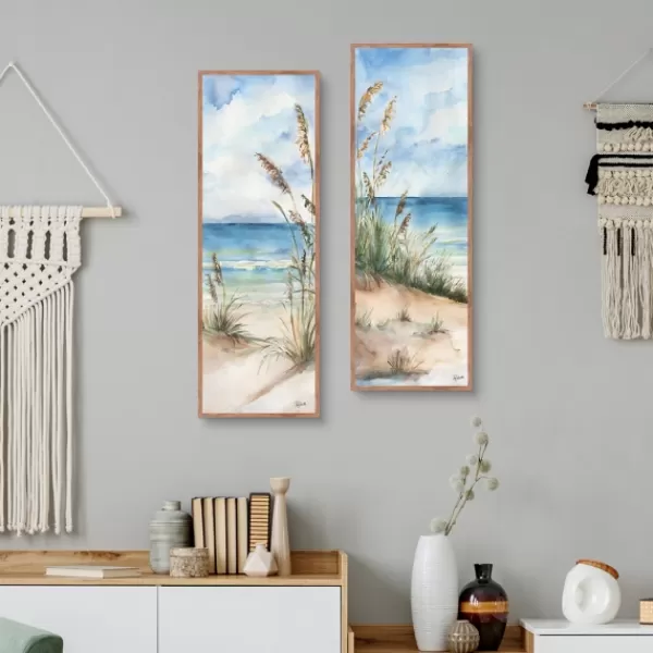 Canvas Art-Kirkland's Home Seaview Panel I & Ii 2-Pc. Canvas Art Print Set Blue