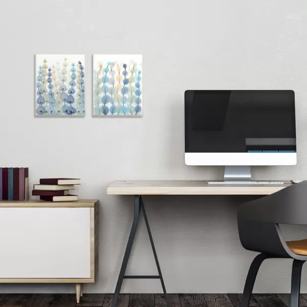 Framed Art-Kirkland's Home Seaweed Plants Framed Canvas Art Prints, Set Of 2 Blue