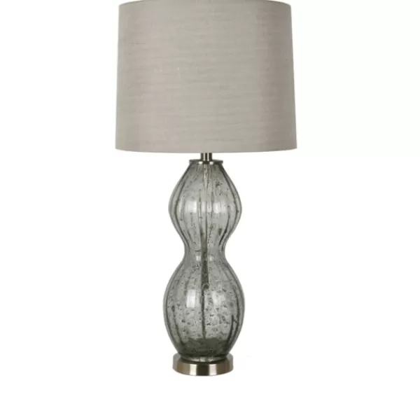 Table Lamps-Kirkland's Home Seeded Hourglass Table Lamp Gray