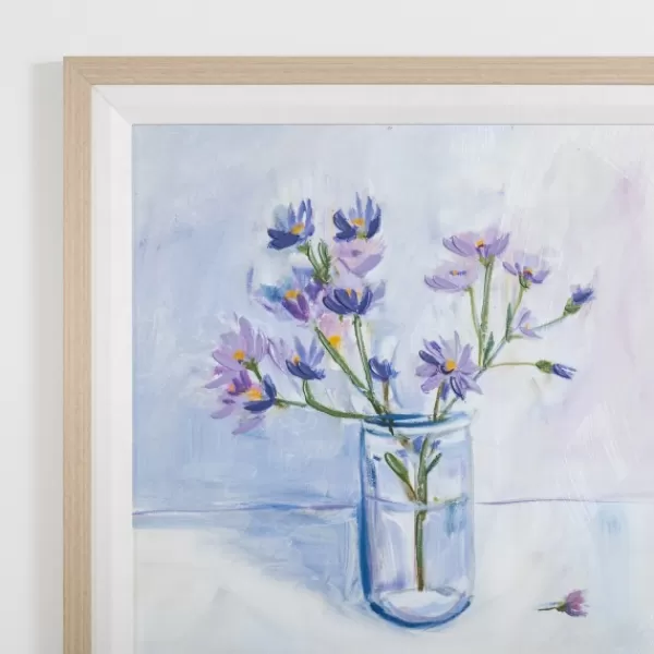 Framed Art-Kirkland's Home September Aster Framed Art Print Blue/Purple
