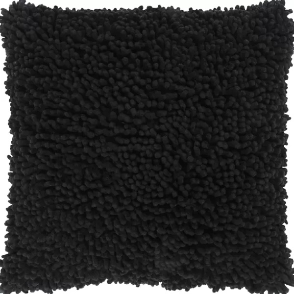 Pillows-Kirkland's Home Shag Pillow Black