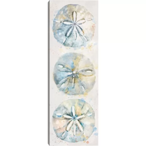 Canvas Art-Kirkland's Home Shell Panel Ii Giclee Canvas Art Print Blue/White