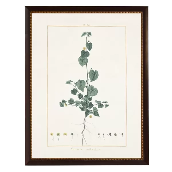 Framed Art-Kirkland's Home Sida Greenery Black Beaded Framed Art Print Ivory/Green