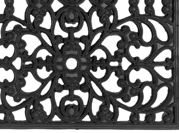 Doormats-Kirkland's Home Sienna Rubber Doormat, 48X22 In. Black