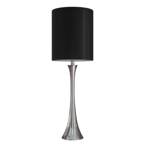Table Lamps-Kirkland's Home Silver And Tapered Table Lamps, Set Of 2 Black