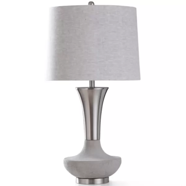 Table Lamps-Kirkland's Home Silver Magic Wish Table Lamp, 33 In. Silver/Gray