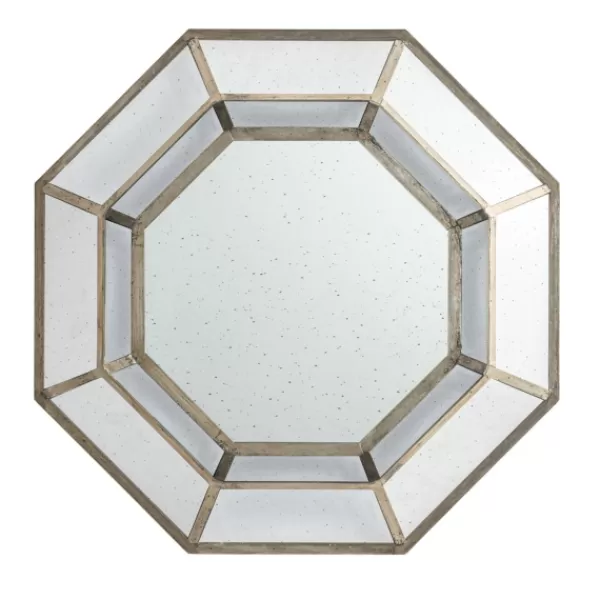 Decorative Mirrors-Kirkland's Home Silver Octagonal Frame Mirror