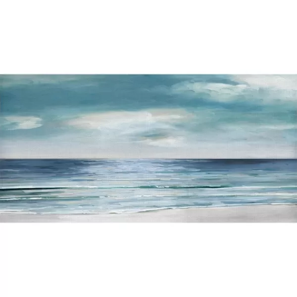 Canvas Art-Kirkland's Home Silver Shore Canvas Art Print Blue