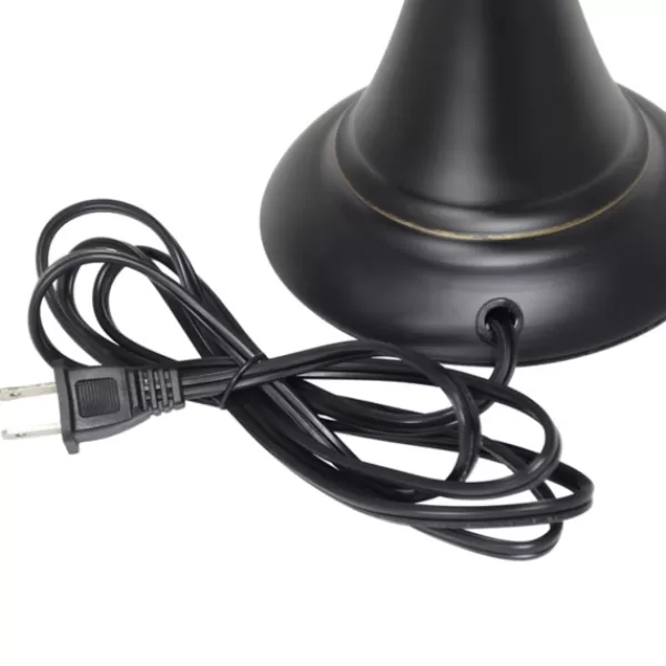 Table Lamps-Kirkland's Home Simple Bronze Metal 3-Pc. Floor And Table Lamp Set Brown