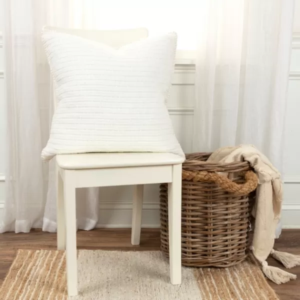 Pillows-Kirkland's Home Simple Texture Pillow White