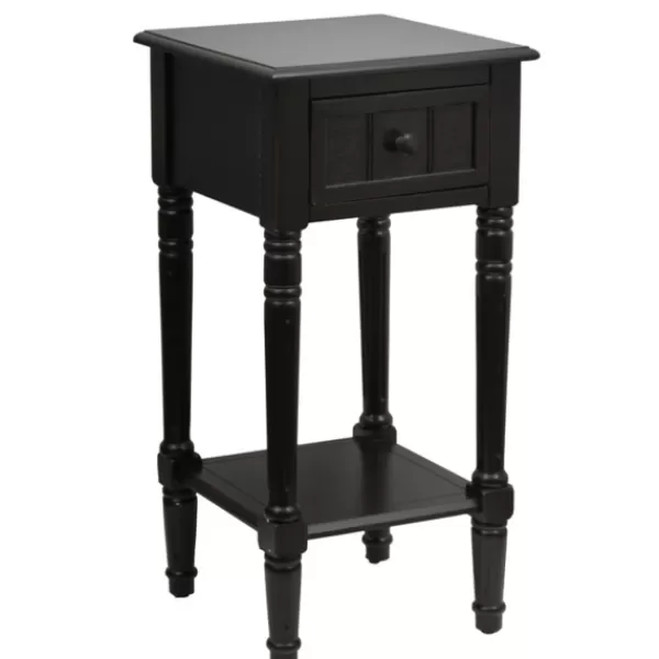 Nightstands-Kirkland's Home Simplify 1-Drawer Accent Table Black