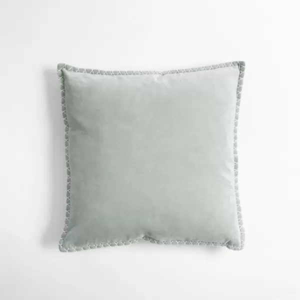 Pillows-Kirkland's Home Sky Velvet Riviera Throw Pillow Blue