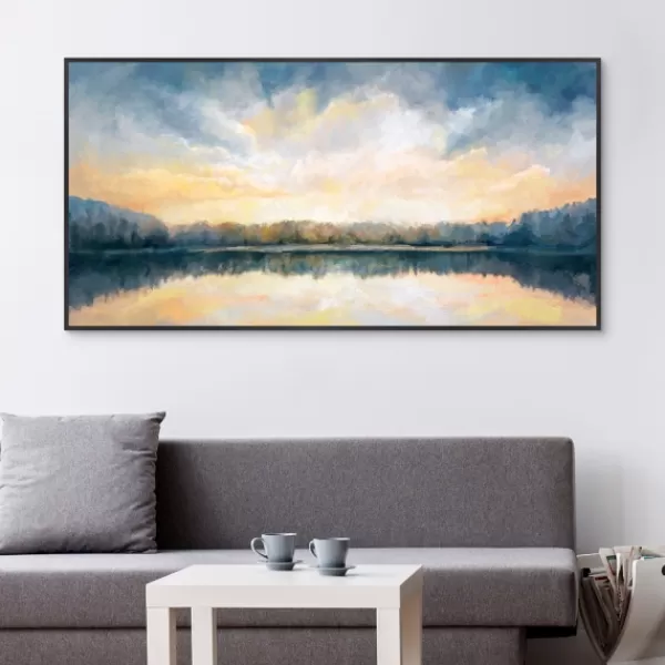 Canvas Art-Kirkland's Home Skylights Framed Canvas Art Print Blue