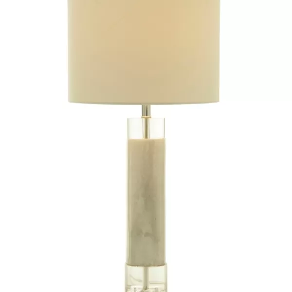 Table Lamps-Kirkland's Home Slim Marble Table Lamp White