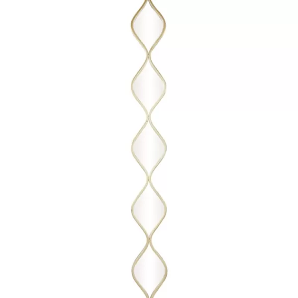 Decorative Mirrors-Kirkland's Home Slim Stacked Teardrops Wall Mirror Gold