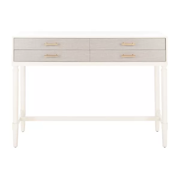 Entryway Furniture-Kirkland's Home Sloane Four-Drawer Console Table White