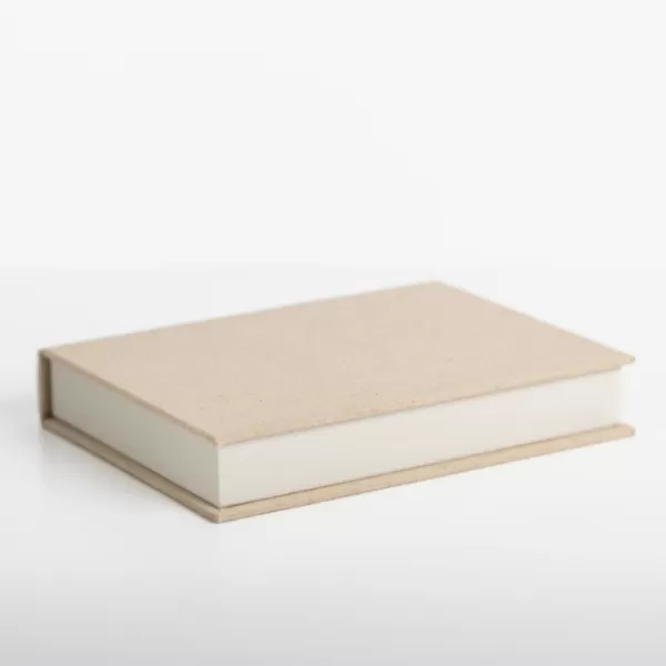 Baskets & Boxes-Kirkland's Home Small Beige Linen Book Box Tan