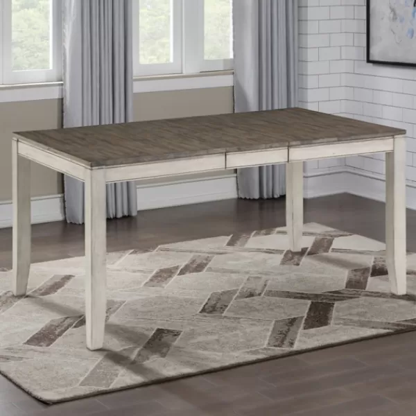 Dining Tables-Kirkland's Home Smoked Alabaster And Honey Wood Dining Table Ivory/Brown