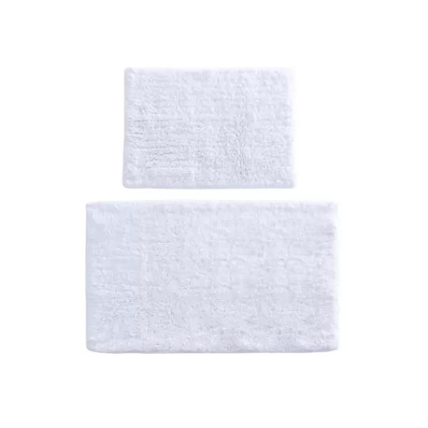 Bathroom Rugs-Kirkland's Home Solid Cotton Tufted Bath Mats, Set Of 2 White