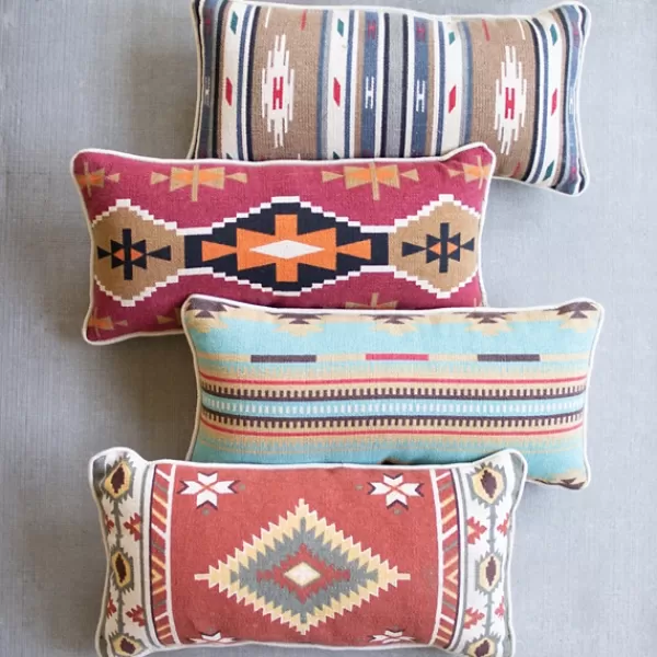 Pillows-Kirkland's Home Southwest Saddle Print Lumbar Pillows, Set Of 4 Multi