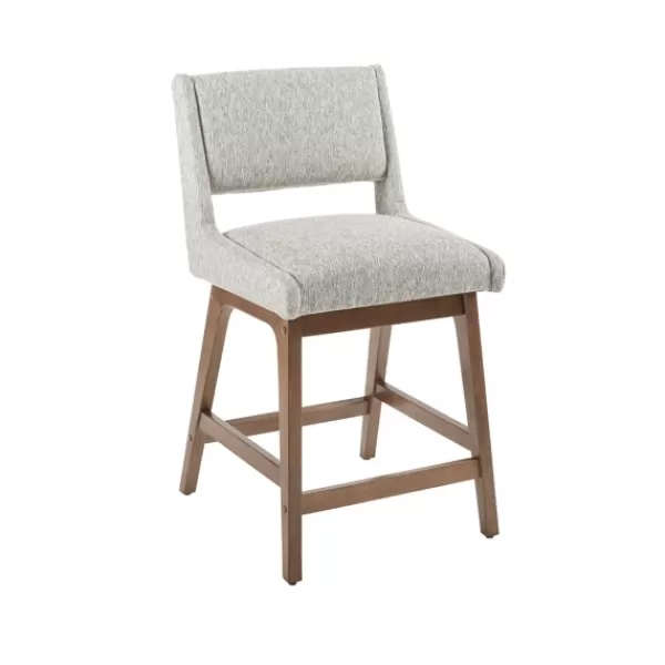 Bar Stools & Counter Height Stools-Kirkland's Home Speckled Boomerang Modern Counter Stool Gray