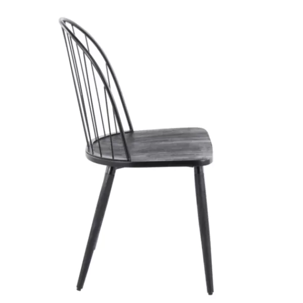 Dining Chairs-Kirkland's Home Spindle High Back Dining Chairs, Set Of 2 Black