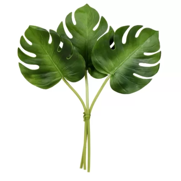 Stems & Bouquets-Kirkland's Home Split Philodendron Leaf Bundles, Set Of 2 Green
