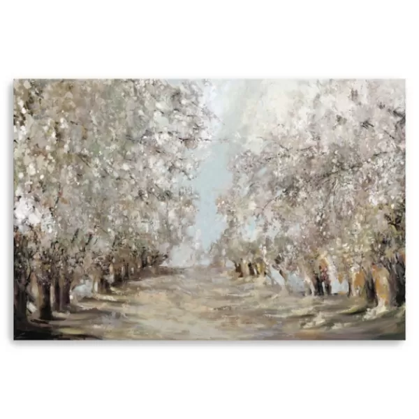 Canvas Art-Kirkland's Home Spring Blossoms Giclee Canvas Art Print White/Gray