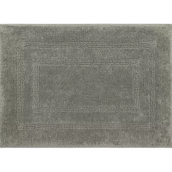 Bathroom Rugs-Kirkland's Home Stone Plush Reversible Cotton Bath Mat, 34 In. Gray