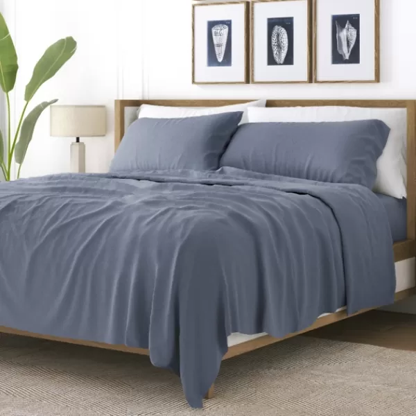 Bed Sheets-Kirkland's Home Stone Ultra Soft 4-Pc. Full Sheet Set Gray