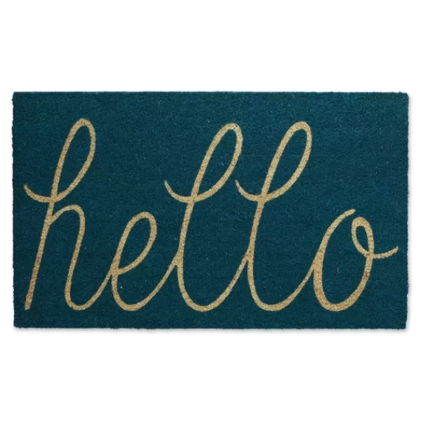 Doormats-Kirkland's Home Storm Hello Doormat Blue